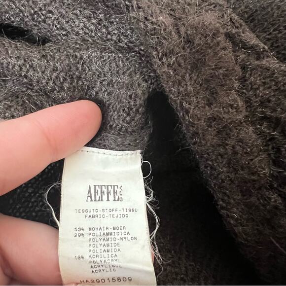 Vintage Moschino Y2K mohair square neck short sleeved sweater - Picture 4 of 6